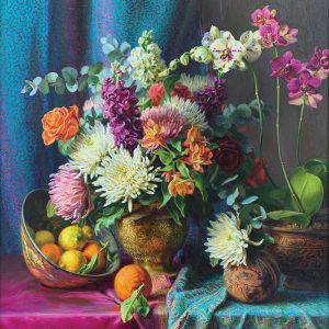 Ann Morton still life botanical flowers painting