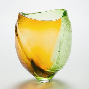 Keith Rowe glass art vase